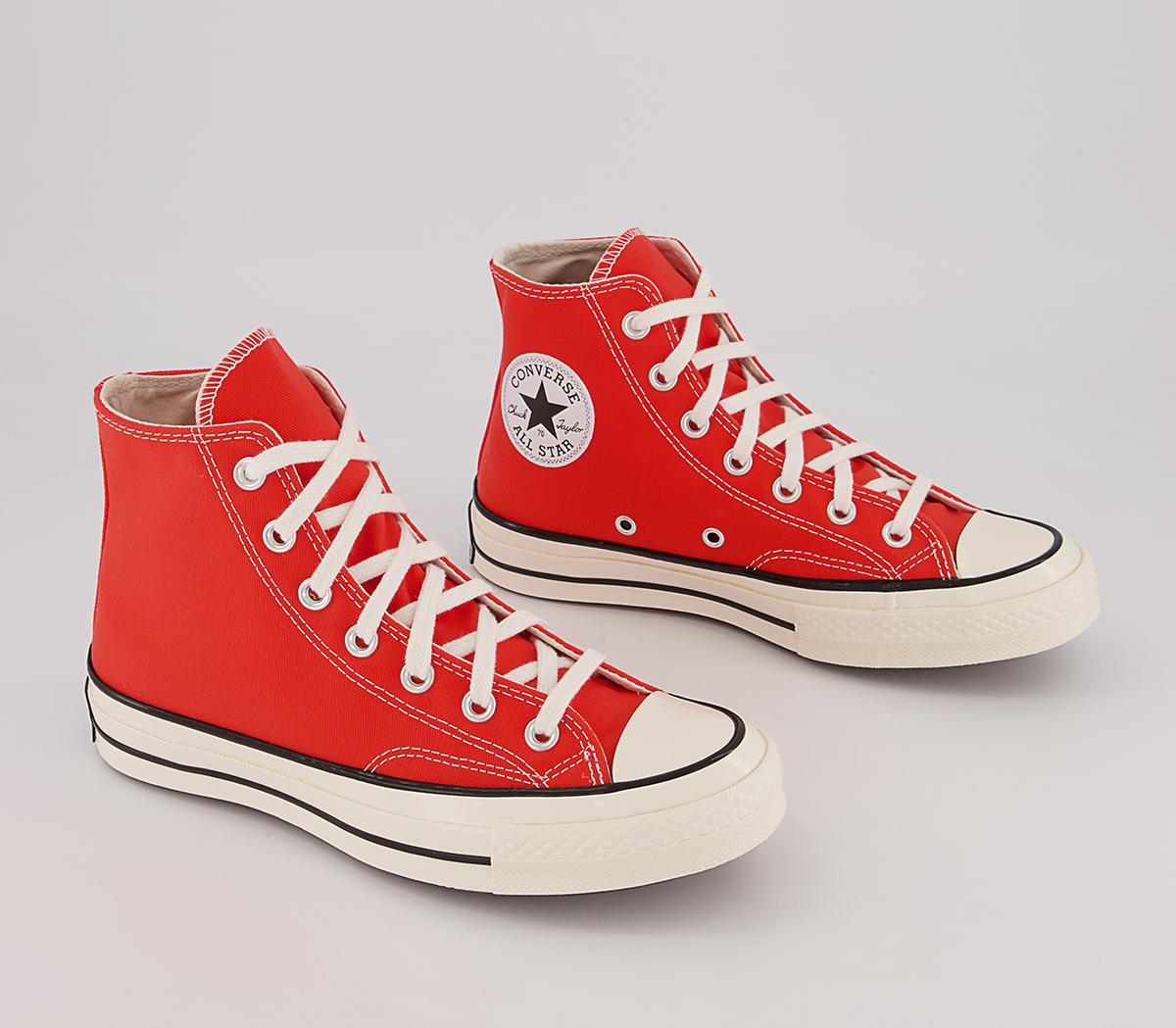 Converse All Star Hi 70s Trainers Converse All Star Hi 70s Trainers Red Egret Black