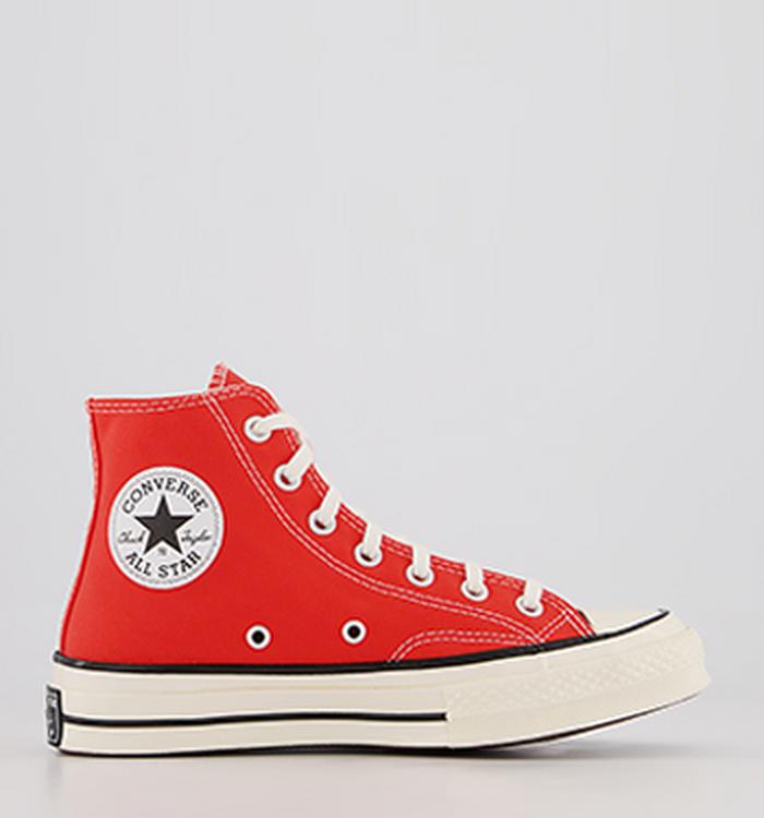 Converse All Star Hi 70s Trainers Red Egret Black