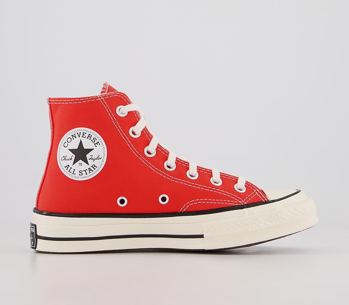 Converse All Star Hi 70s Trainers Converse All Star Hi 70s Trainers Red Egret Black