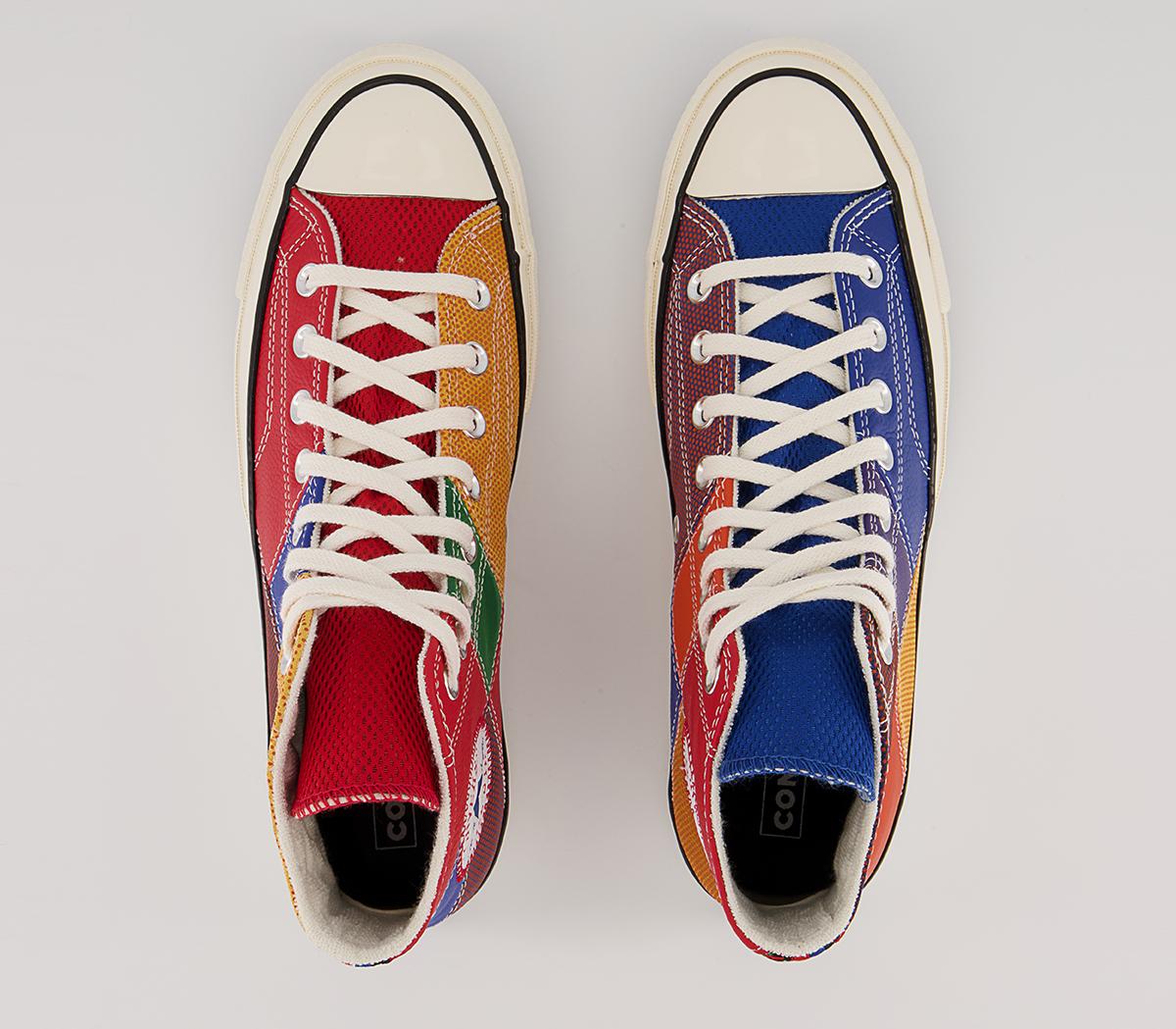 Converse All Star Hi 70s Trainers Converse All Star Hi 70s Trainers 75 Anni Game Royal University Red