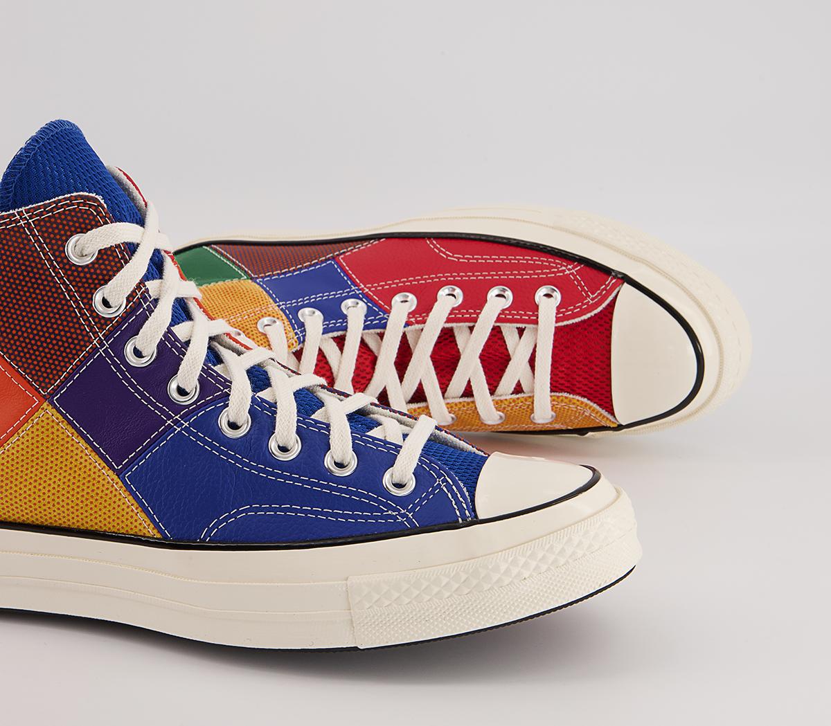 Converse All Star Hi 70s Trainers Converse All Star Hi 70s Trainers 75 Anni Game Royal University Red