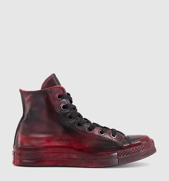 Converse All Star Hi 70s Trainers Ltd Red Black Leather