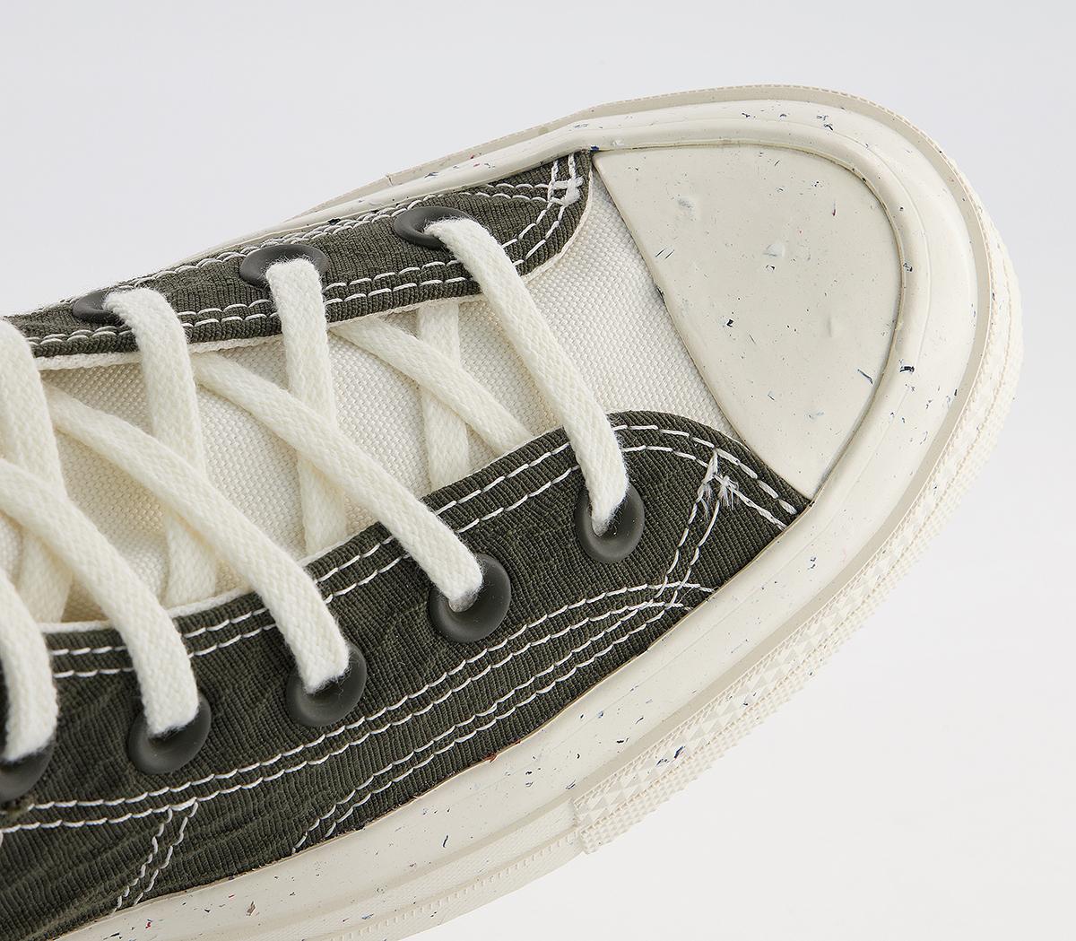 Converse All Star Hi 70s Trainers Converse All Star Hi 70s Trainers Hybrid Texture Cargo Khaki Egret