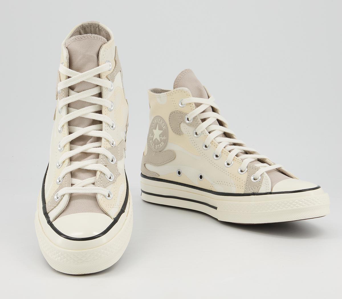 Converse All Star Hi 70s Trainers Converse All Star Hi 70s Trainers Hybrid Camo Egret Black Egret