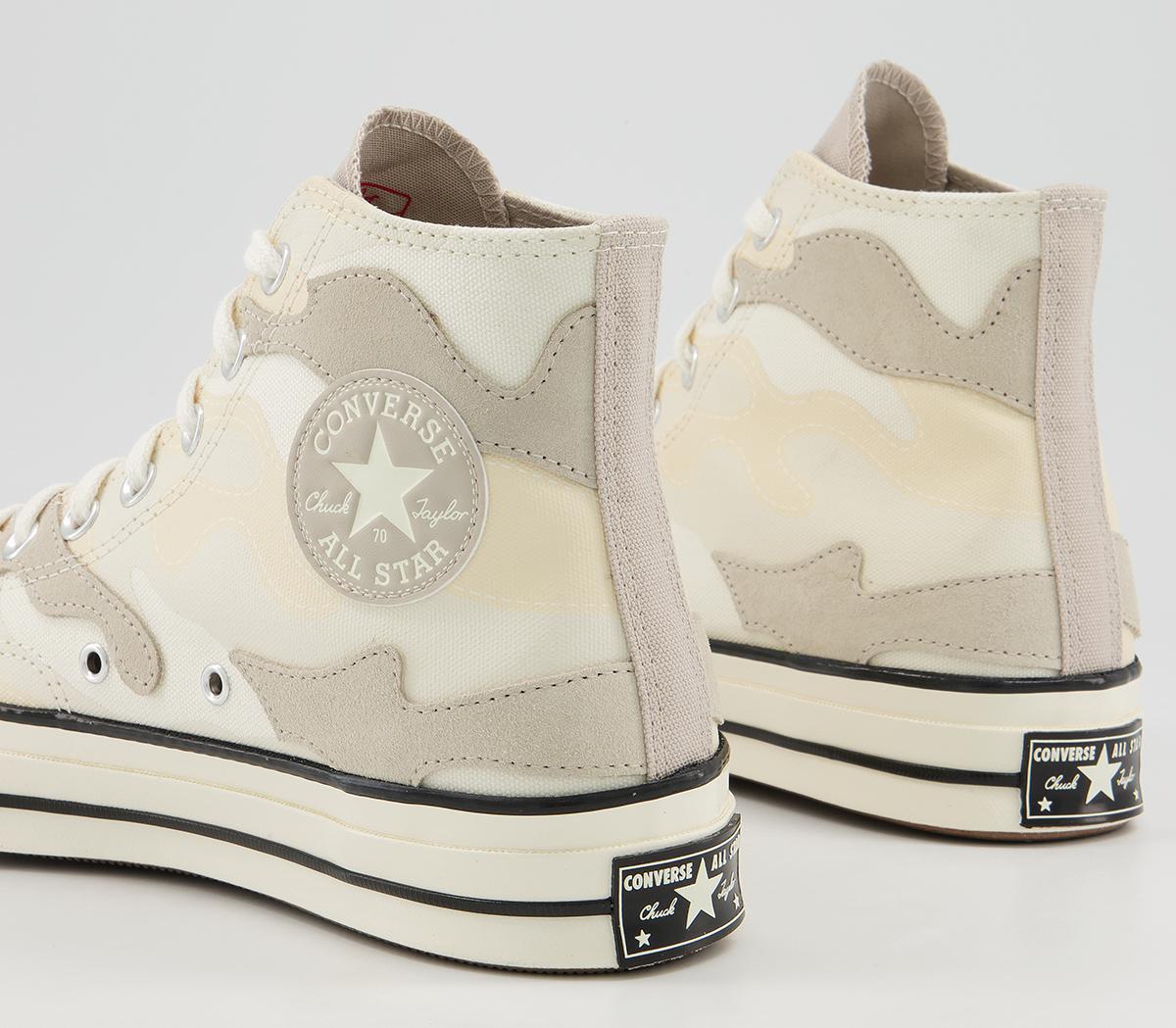 Converse All Star Hi 70s Trainers Converse All Star Hi 70s Trainers Hybrid Camo Egret Black Egret