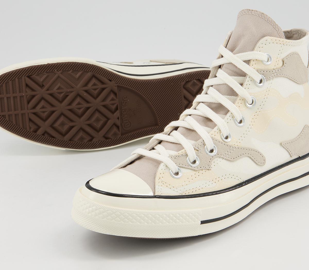 Converse All Star Hi 70s Trainers Converse All Star Hi 70s Trainers Hybrid Camo Egret Black Egret