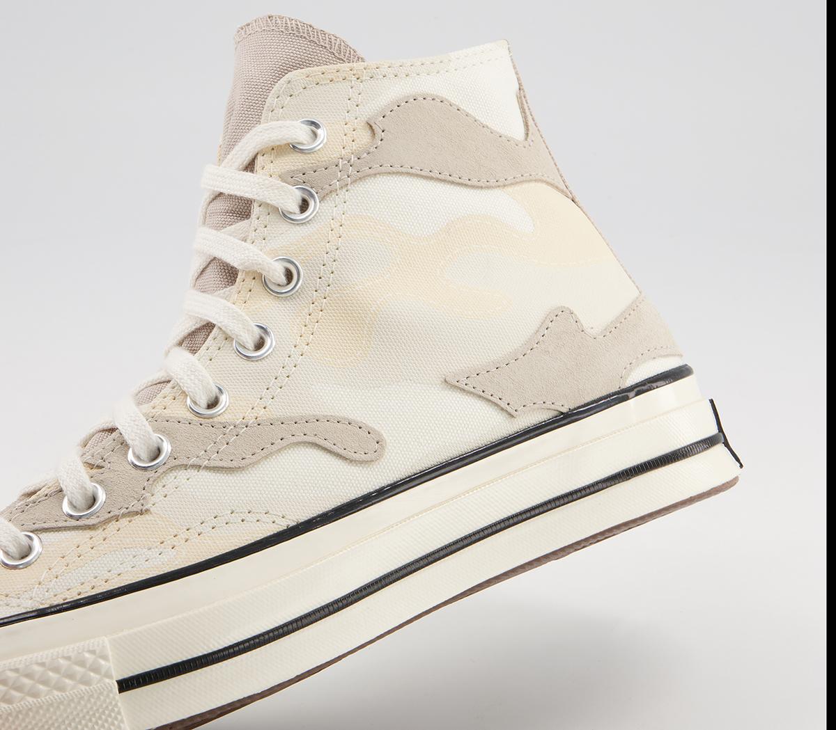 Converse All Star Hi 70s Trainers Converse All Star Hi 70s Trainers Hybrid Camo Egret Black Egret