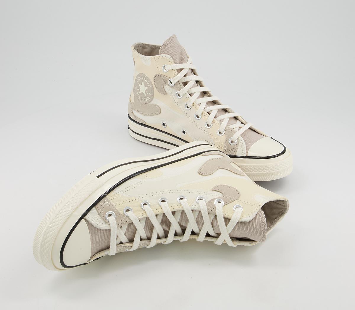 Converse All Star Hi 70s Trainers Converse All Star Hi 70s Trainers Hybrid Camo Egret Black Egret
