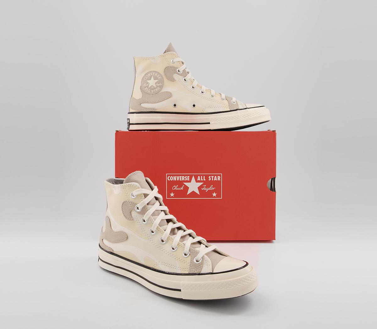 Converse All Star Hi 70s Trainers Converse All Star Hi 70s Trainers Hybrid Camo Egret Black Egret