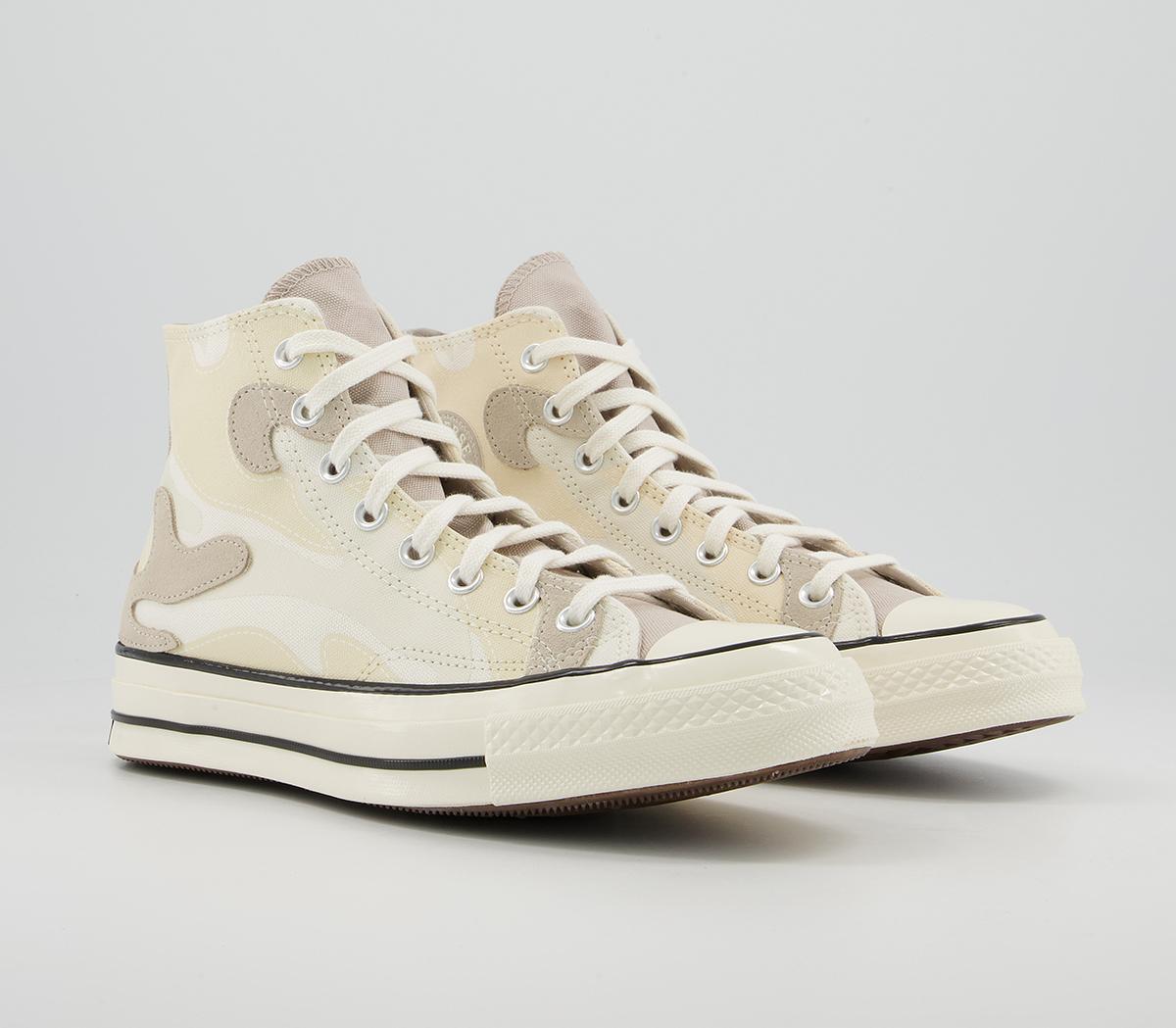 Converse All Star Hi 70s Trainers Converse All Star Hi 70s Trainers Hybrid Camo Egret Black Egret