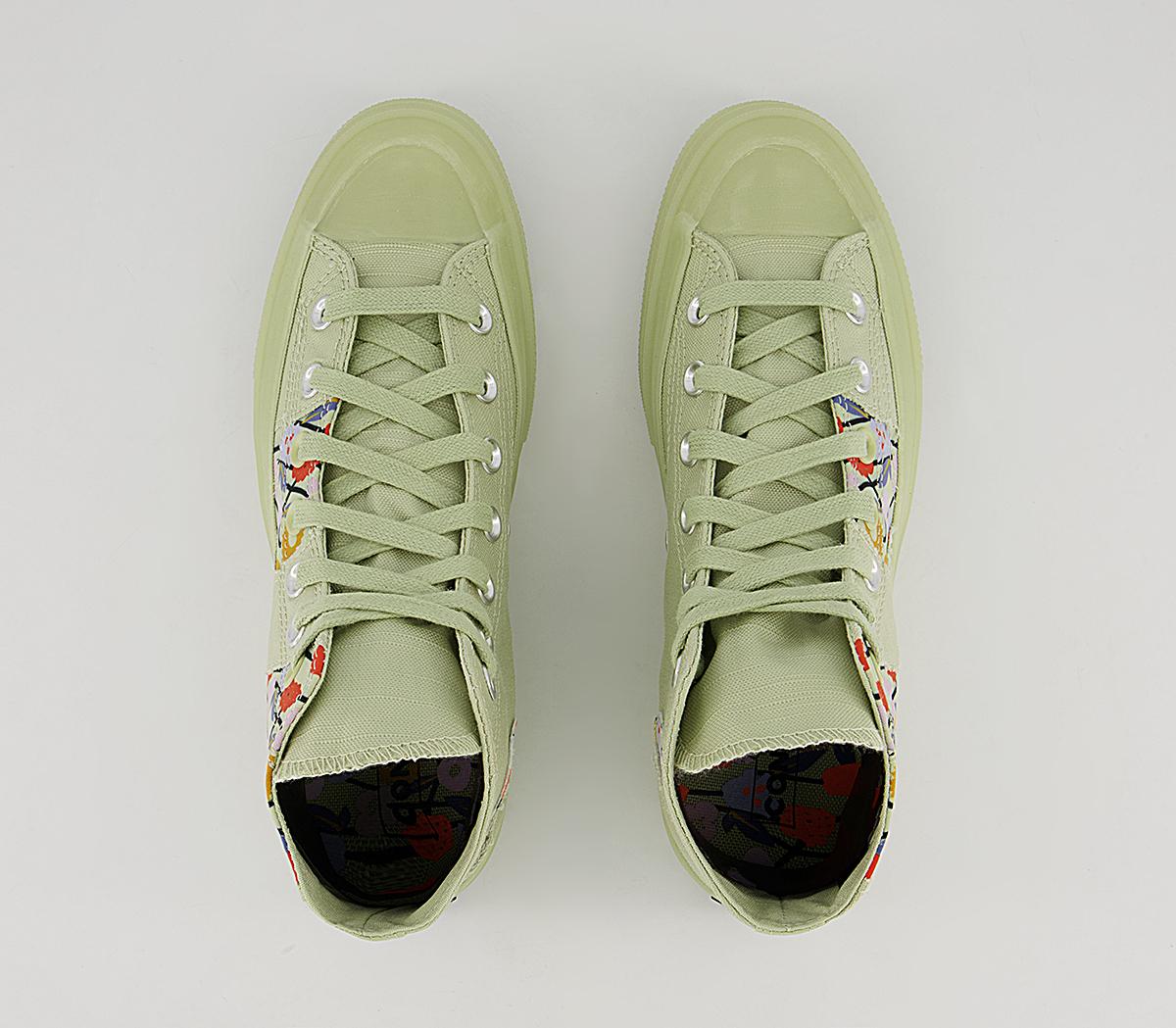 Converse All Star Hi 70s Trainers Converse All Star Hi 70s Trainers Olive Aura Floral