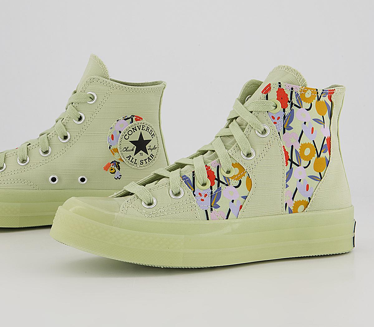 Converse All Star Hi 70s Trainers Converse All Star Hi 70s Trainers Olive Aura Floral