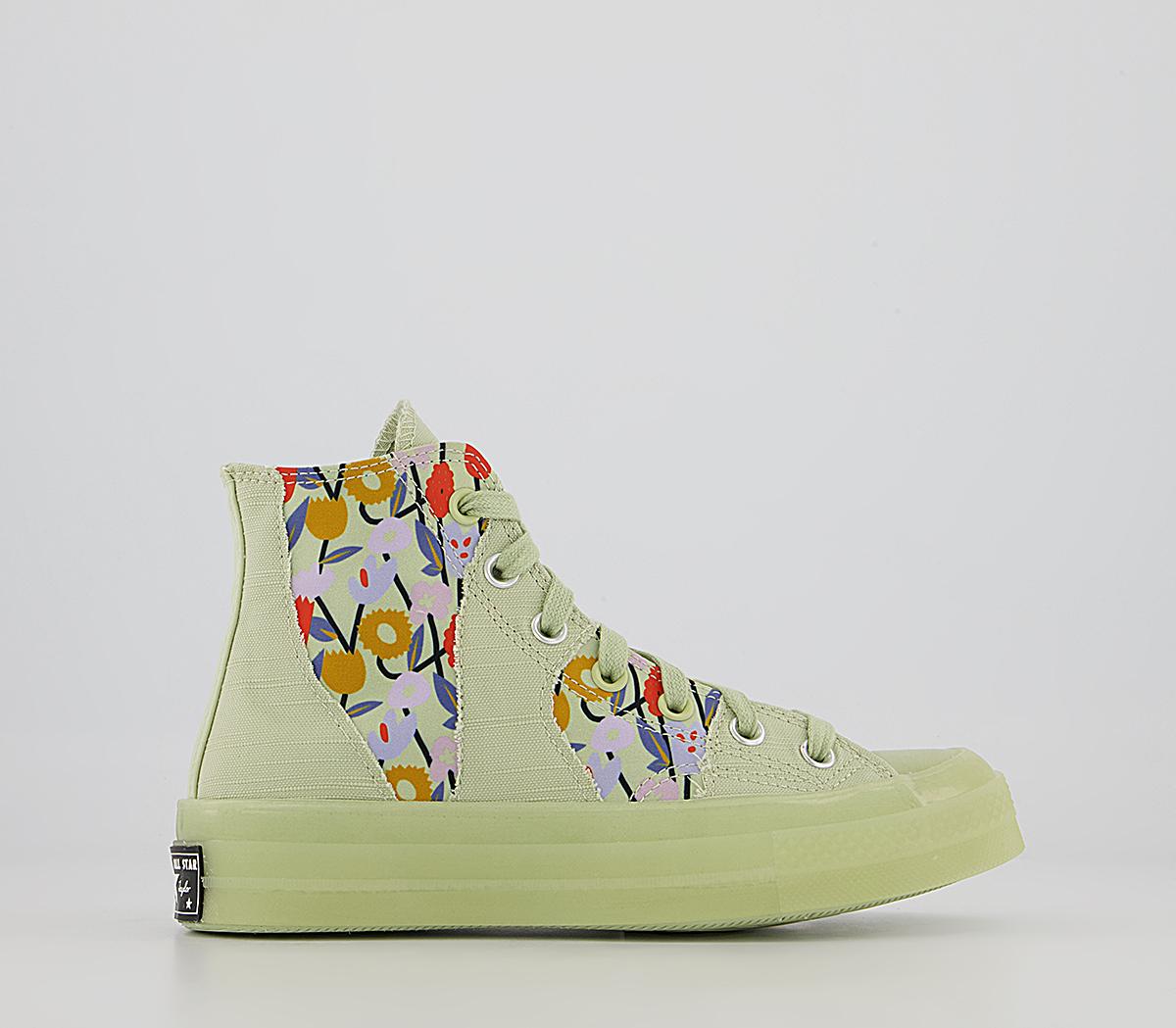 ConverseAll Star Hi 70s TrainersOlive Aura Floral