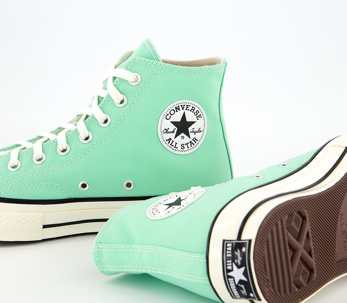 Converse All Star Hi 70s Trainers Converse All Star Hi 70s Trainers Prism Green Egret Black