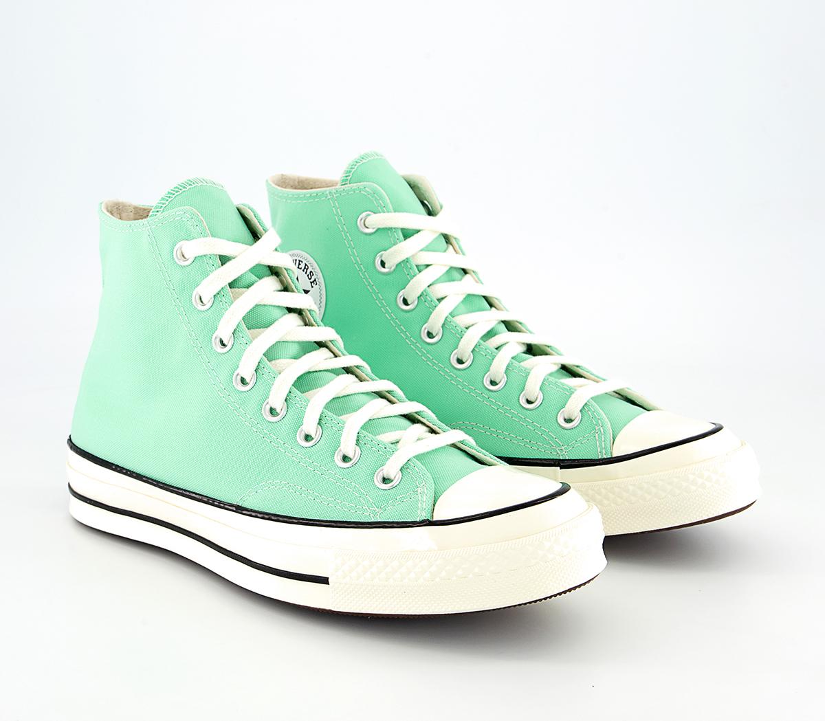 Converse All Star Hi 70s Trainers Converse All Star Hi 70s Trainers Prism Green Egret Black