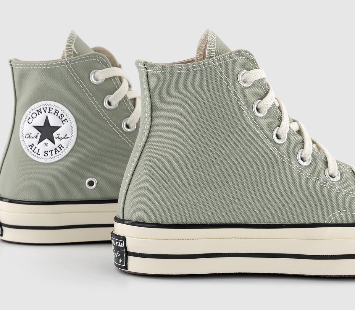 Converse All Star Chuck 70 Hi Trainers Converse All Star Chuck 70 Hi Trainers Summit Sage Egret Black