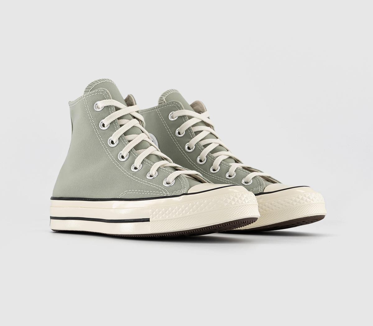 Converse All Star Chuck 70 Hi Trainers Converse All Star Chuck 70 Hi Trainers Summit Sage Egret Black