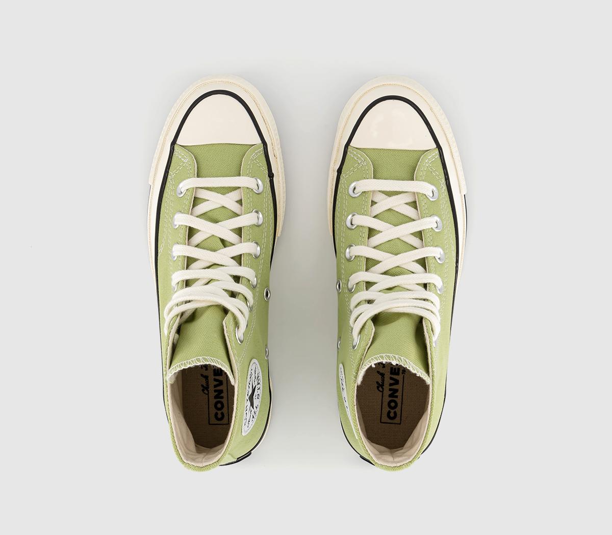 Converse All Star Chuck 70 Hi Trainers Vitality Green Egret Black ...