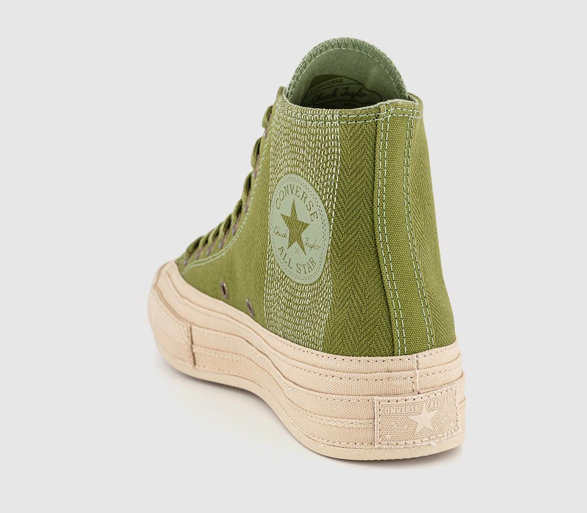 ConverseAll Star Chuck 70 Hi Trainers Olive Renew