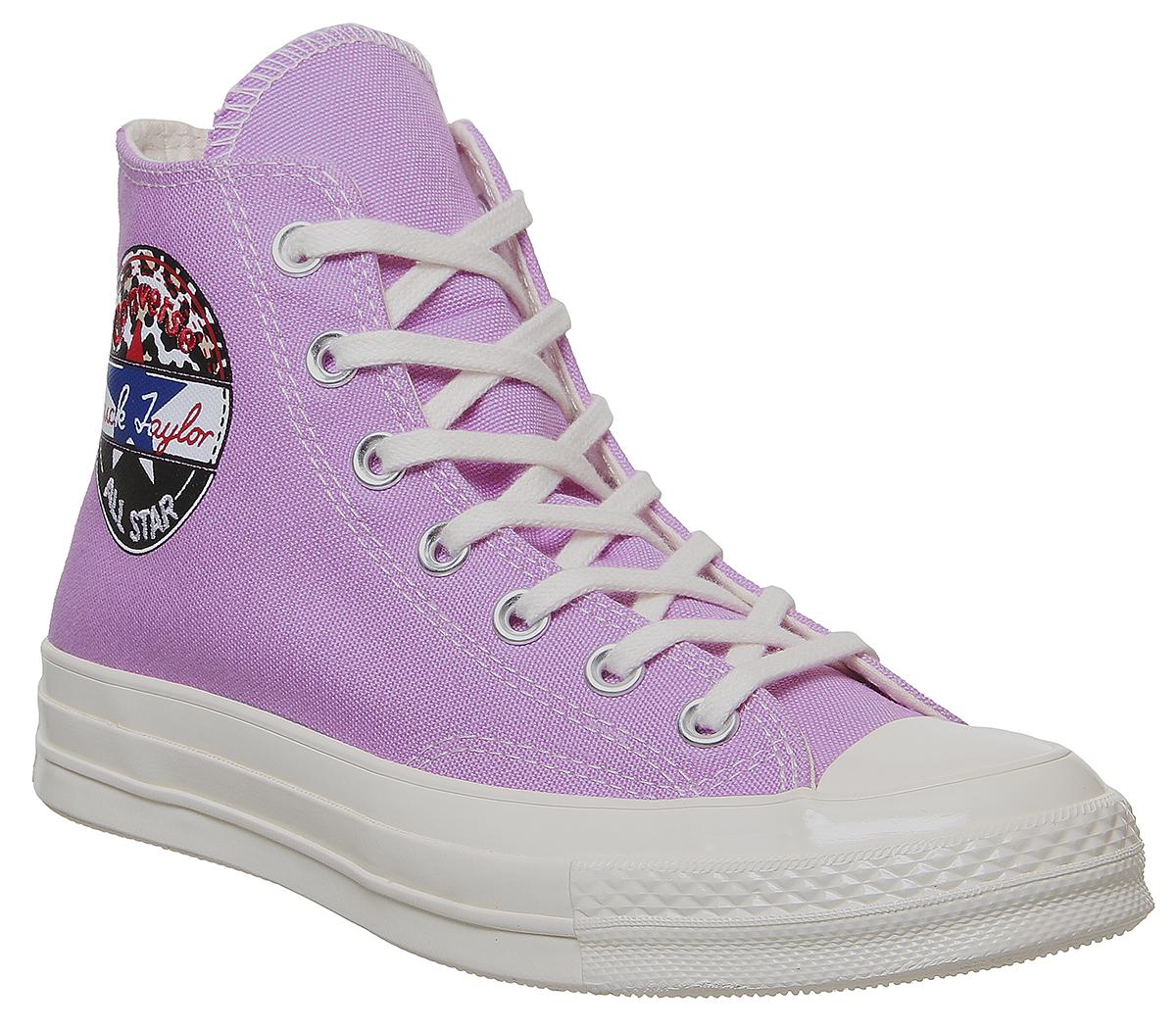 ConverseAll Star Hi 70s TrainersPeony Pink Egret Black Exclusive