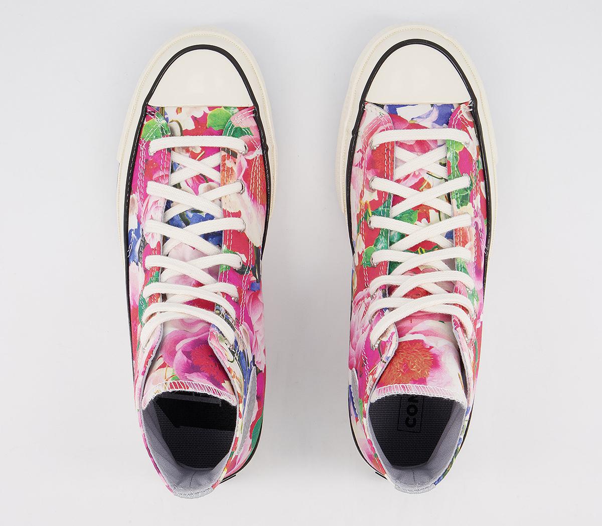 ConverseAll Star Hi 70s Trainers ConverseAll Star Hi 70s TrainersPink Gravel Egret Floral