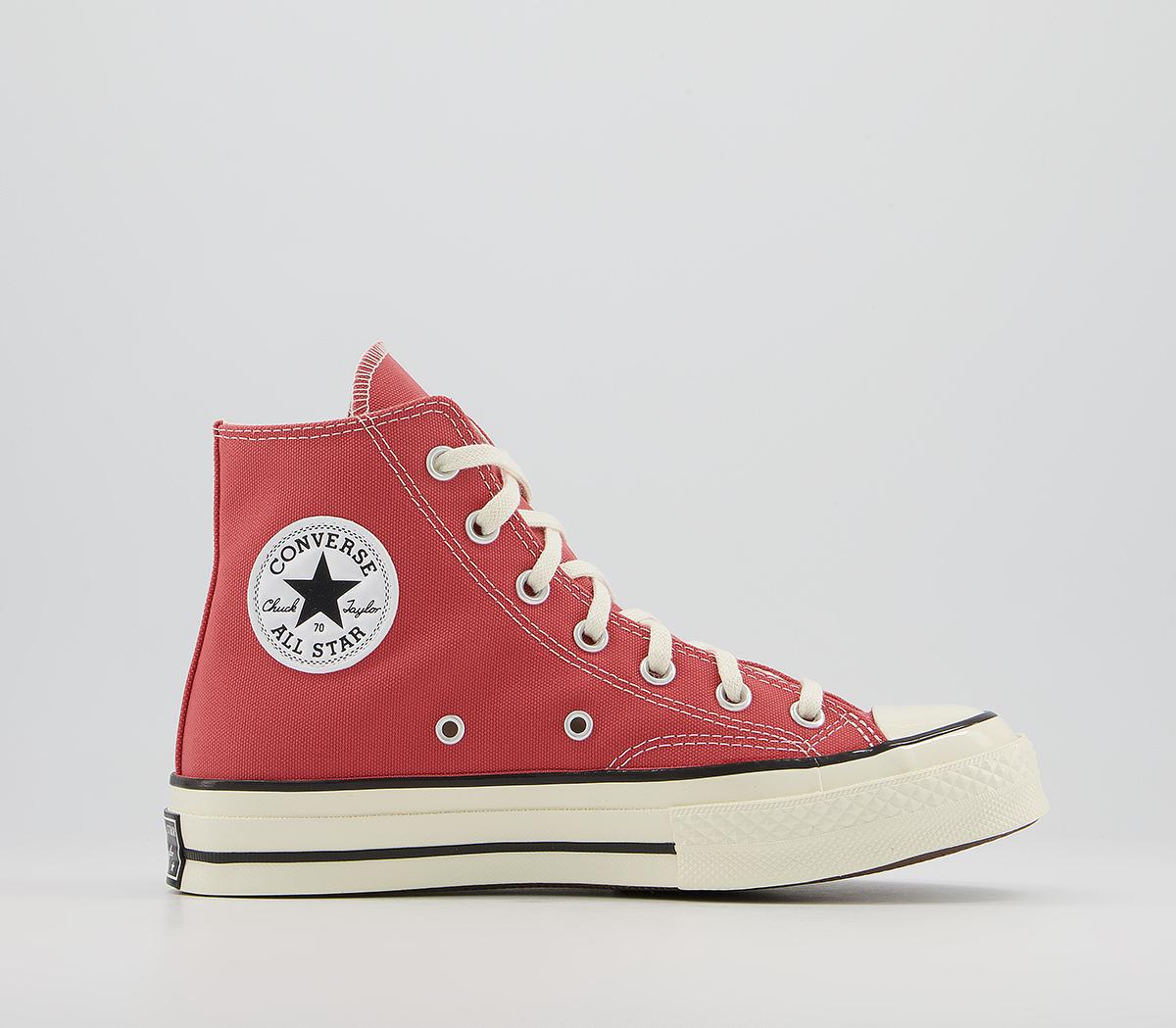 ConverseAll Star Hi 70s TrainersRecycled Canvas Terracotta Pink Egret