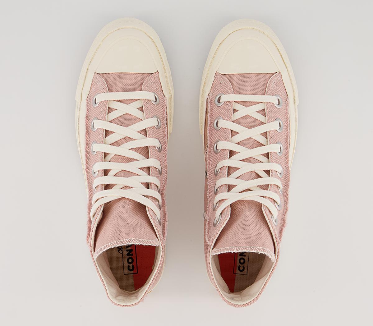 Converse All Star Hi 70s Trainers Converse All Star Hi 70s Trainers Pink Clay Vachetta Beige Egret