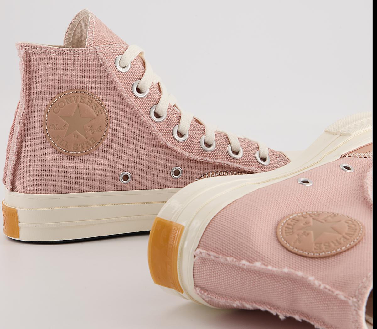 Converse All Star Hi 70s Trainers Converse All Star Hi 70s Trainers Pink Clay Vachetta Beige Egret