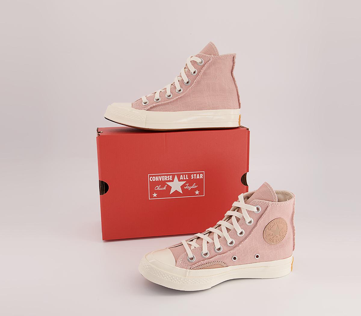 Converse All Star Hi 70s Trainers Converse All Star Hi 70s Trainers Pink Clay Vachetta Beige Egret