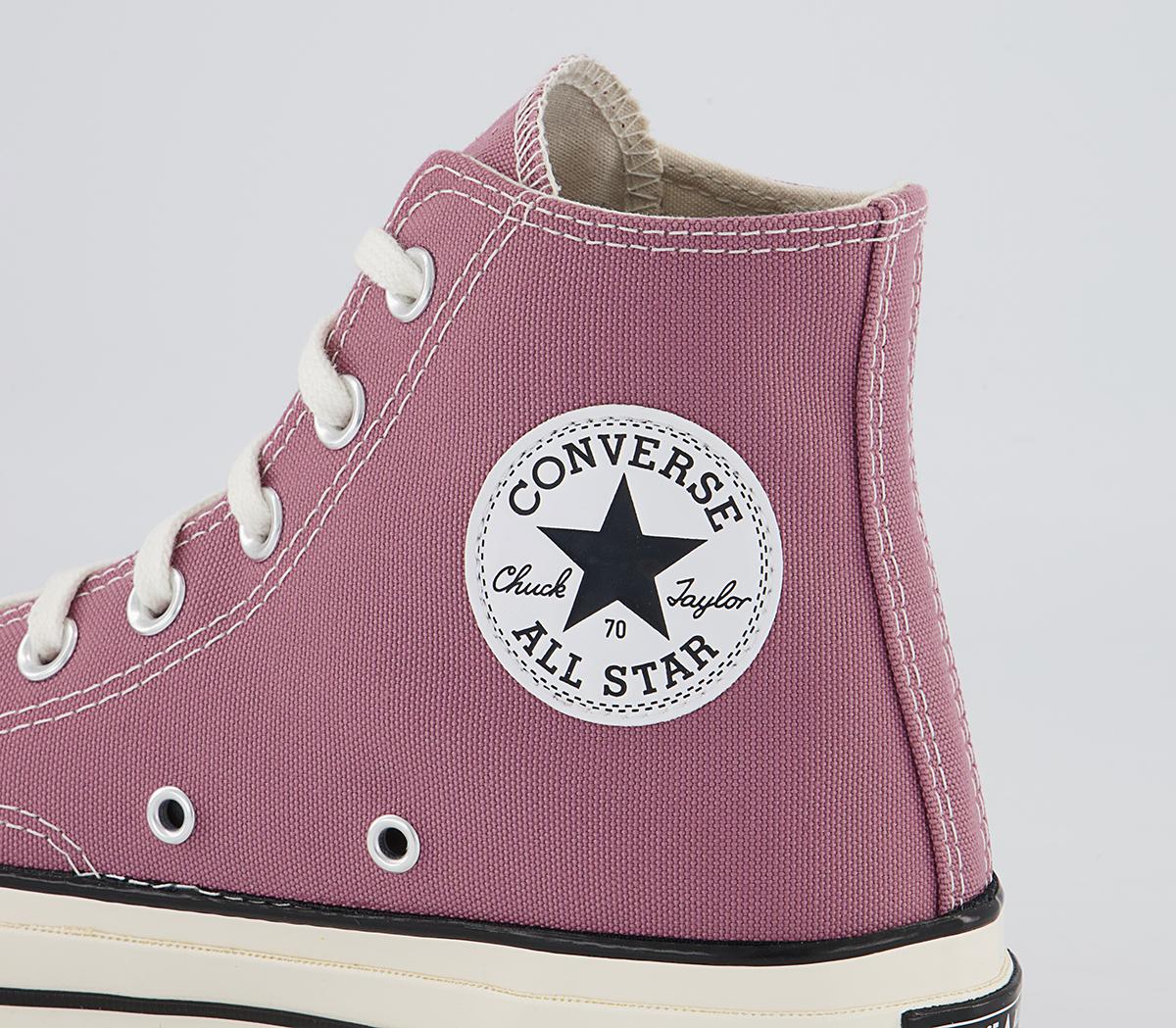 Converse All Star Hi 70s Trainers Converse All Star Hi 70s Trainers Pink Aura Egret Black