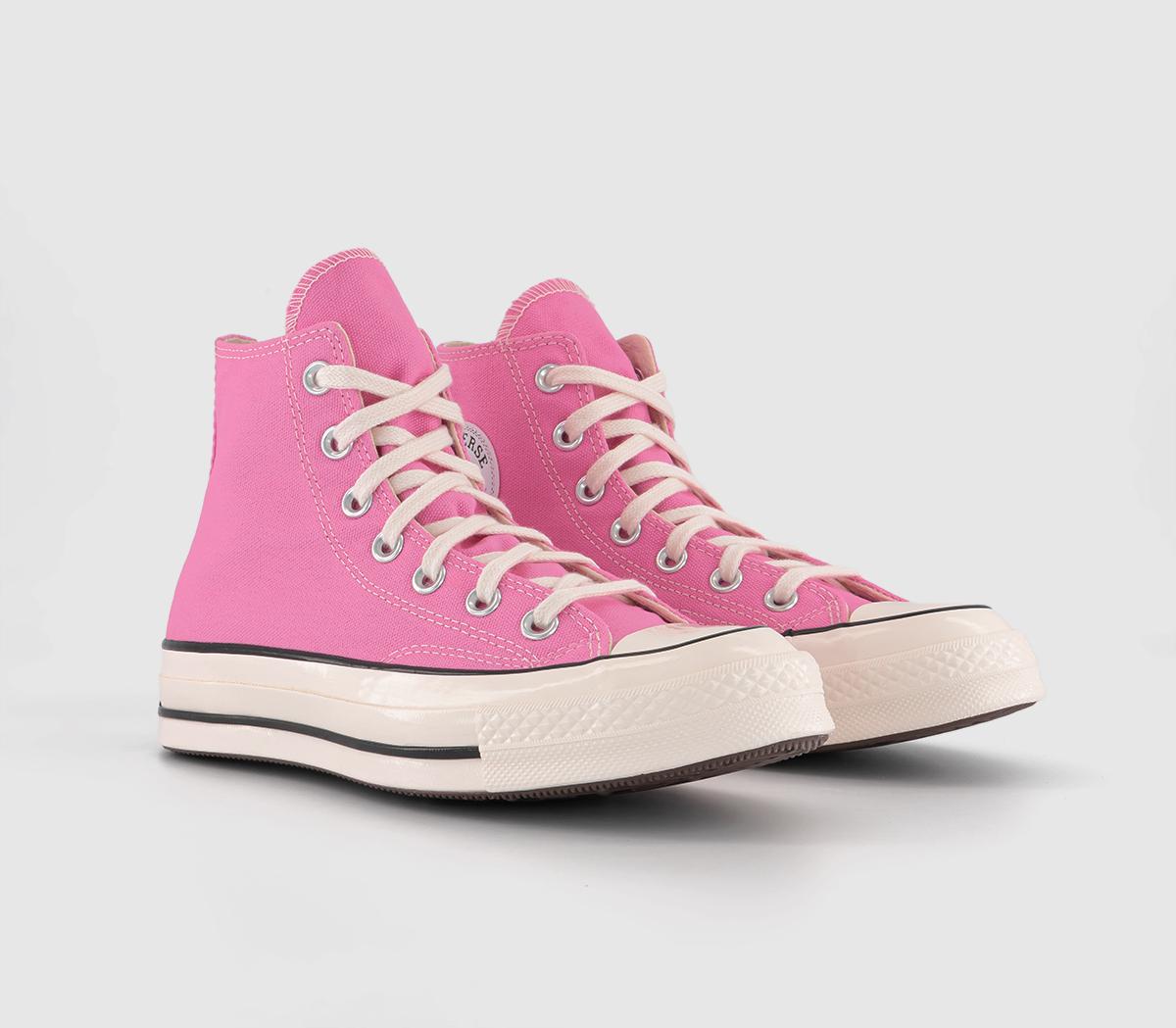 Converse All Star Hi 70 S Trainers Pink Egret Black - Women's Trainers