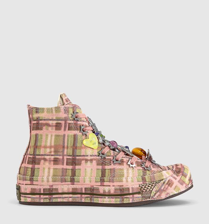 Converse Collina Strada x Converse All Star Hi 70 S Trainers Collina Strada Mellow Rose Fir Green Spinach Green