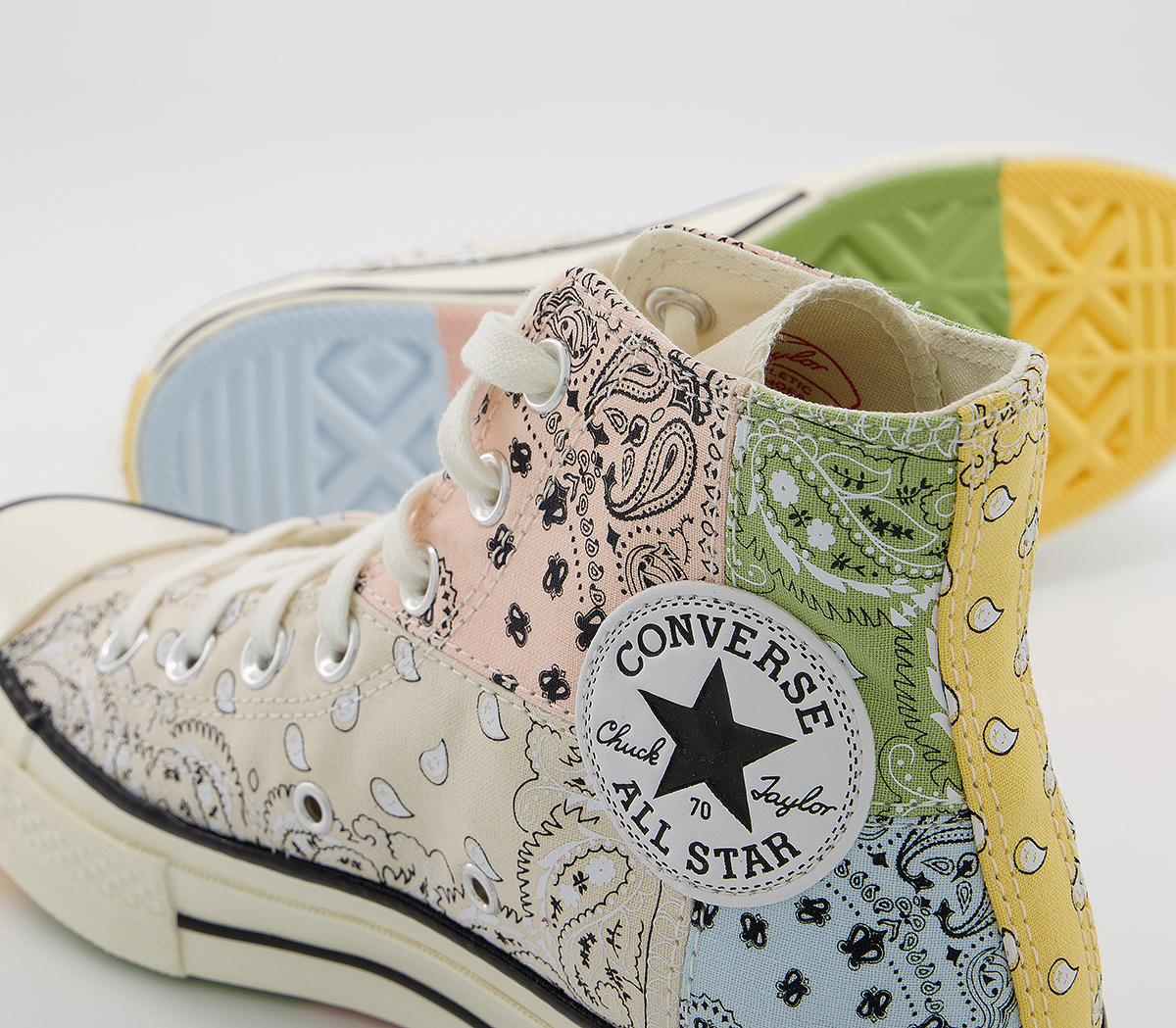 Converse All Star Hi 70s Trainers Natural Ivory Paisley - Unisex Sports