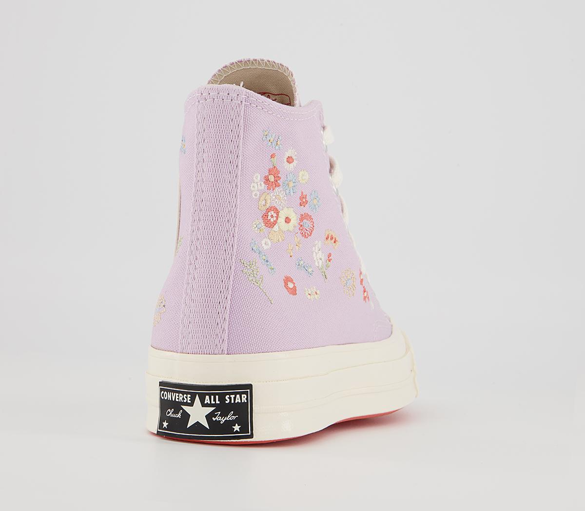 Converse All Star Hi 70s Trainers Converse All Star Hi 70s Trainers Pale Amethyst Multi Egret