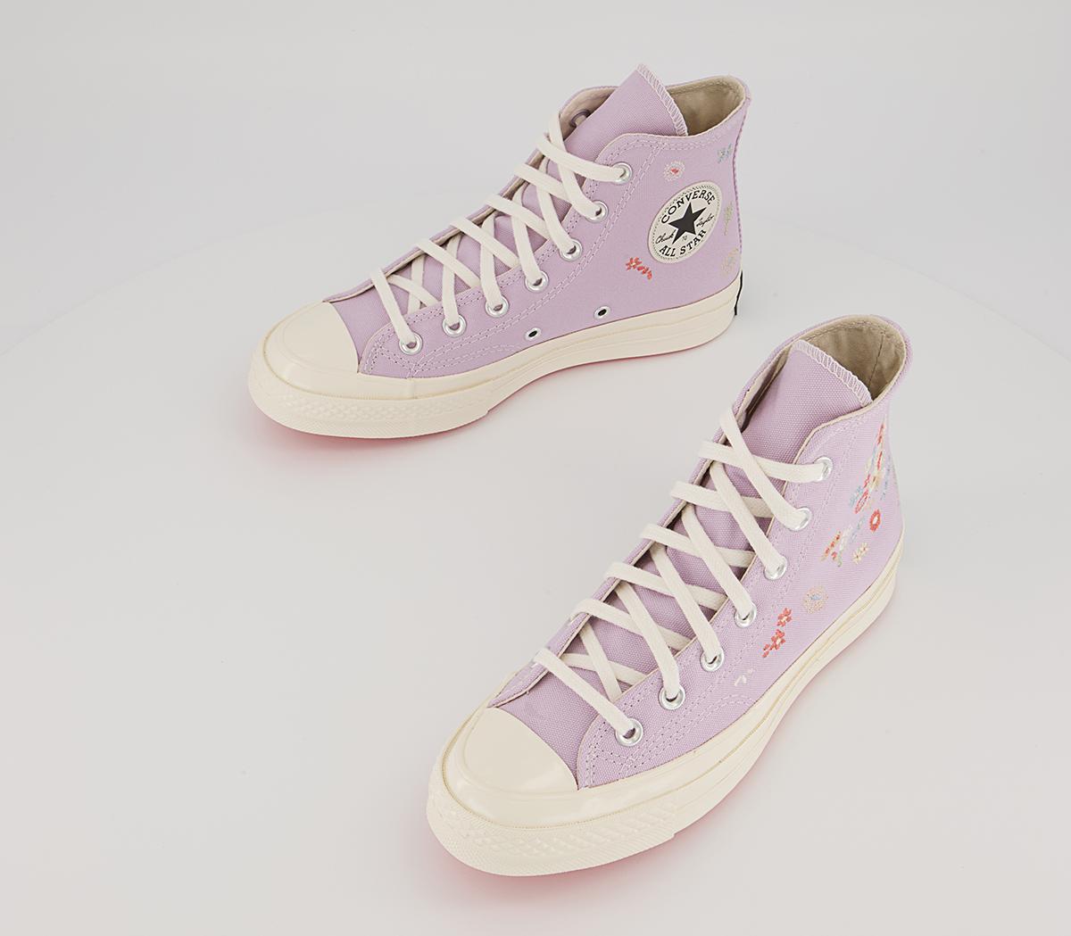 Converse All Star Hi 70s Trainers Converse All Star Hi 70s Trainers Pale Amethyst Multi Egret