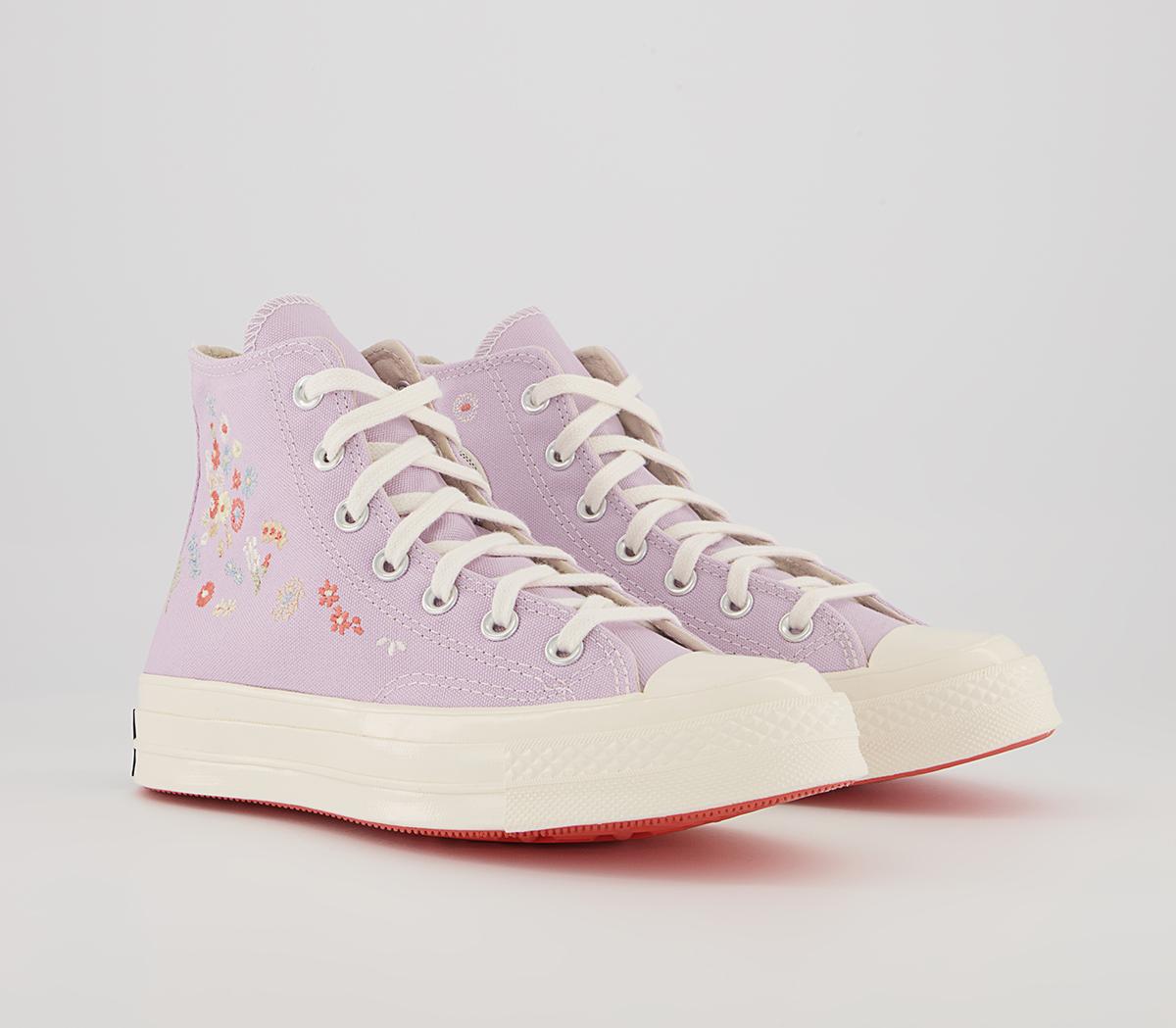 Converse All Star Hi 70s Trainers Converse All Star Hi 70s Trainers Pale Amethyst Multi Egret