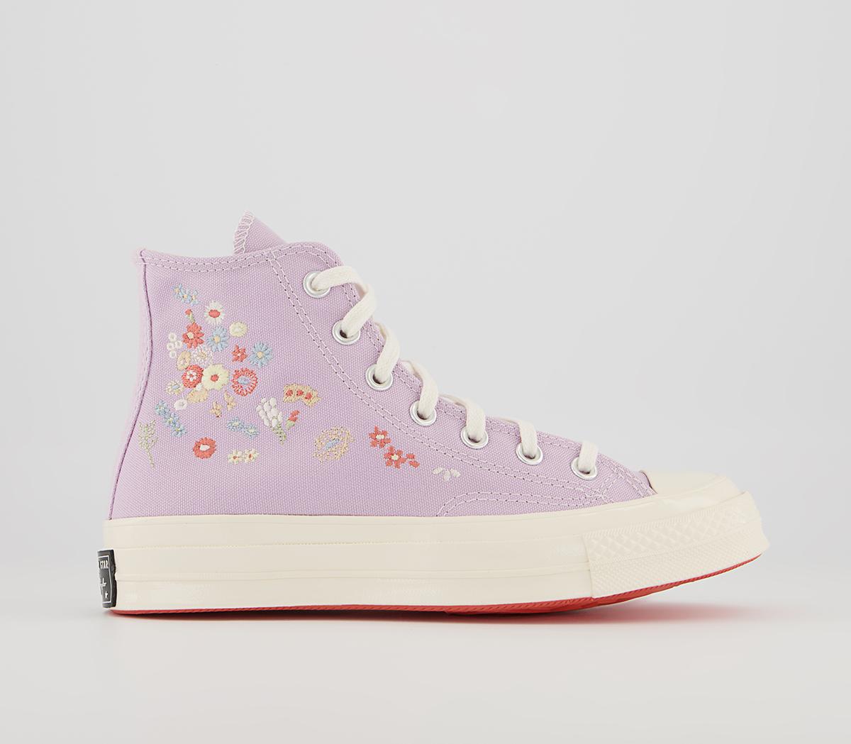 Converse All Star Hi 70s Trainers Converse All Star Hi 70s Trainers Pale Amethyst Multi Egret