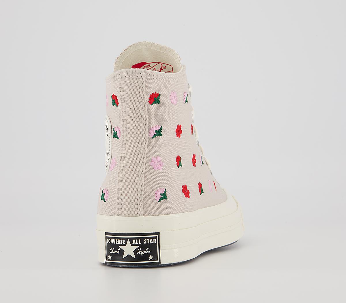 ConverseAll Star Hi 70s Trainers ConverseAll Star Hi 70s TrainersDesert Sand Egret University Red Floral
