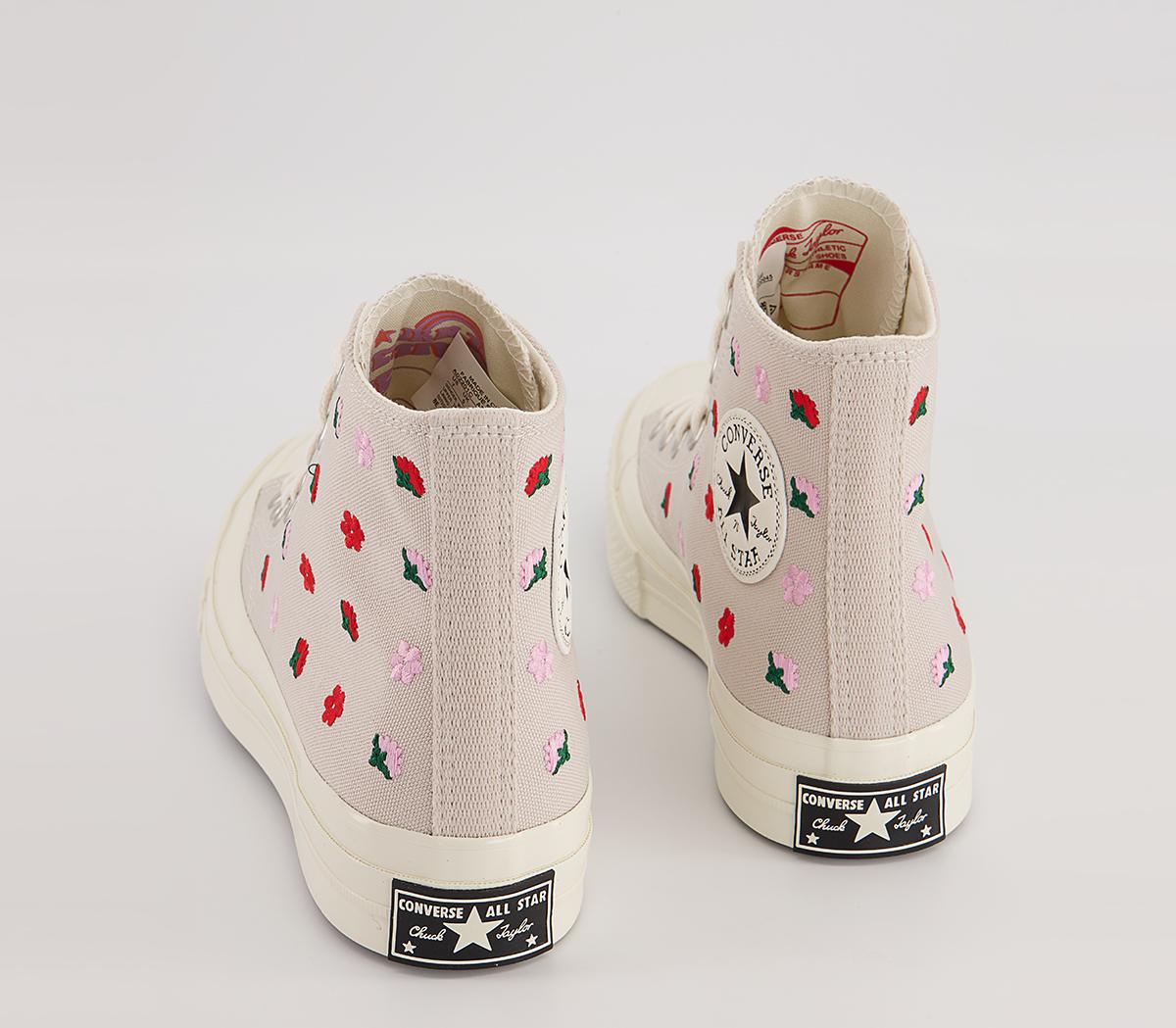 ConverseAll Star Hi 70s Trainers ConverseAll Star Hi 70s TrainersDesert Sand Egret University Red Floral