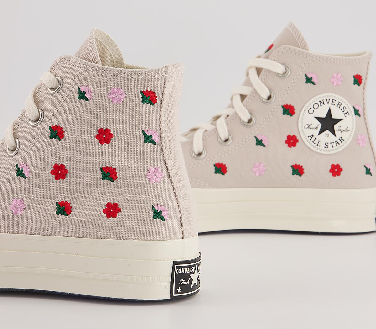 ConverseAll Star Hi 70s Trainers ConverseAll Star Hi 70s TrainersDesert Sand Egret University Red Floral