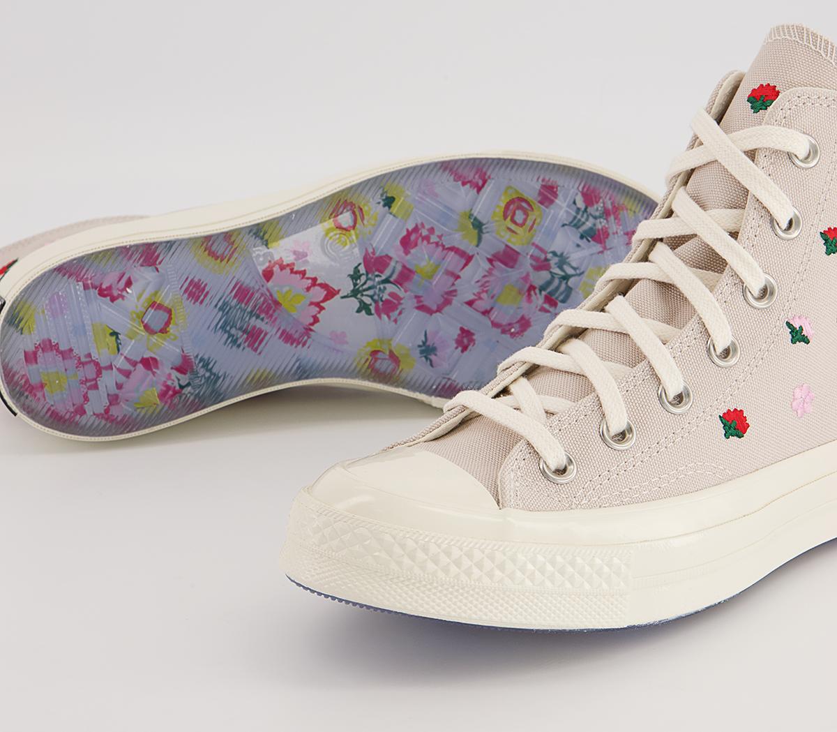 ConverseAll Star Hi 70s Trainers ConverseAll Star Hi 70s TrainersDesert Sand Egret University Red Floral