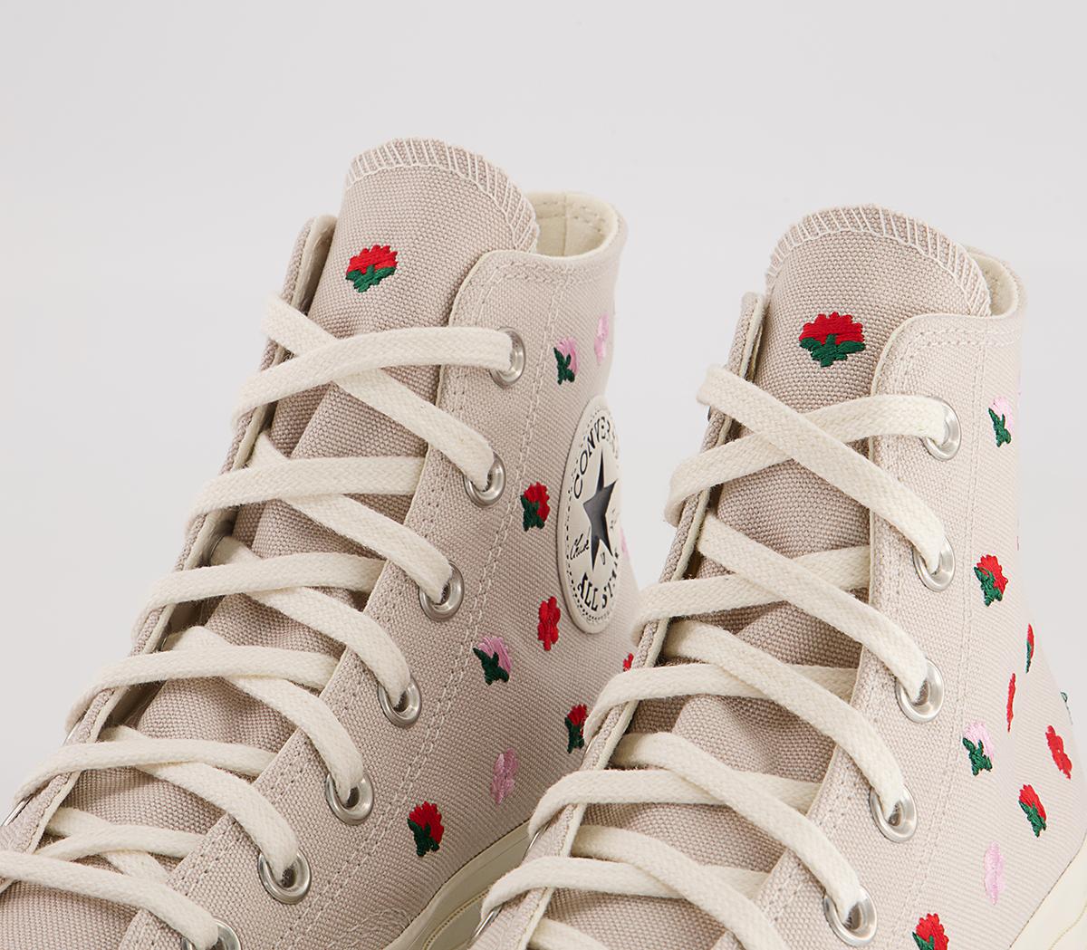 ConverseAll Star Hi 70s Trainers ConverseAll Star Hi 70s TrainersDesert Sand Egret University Red Floral