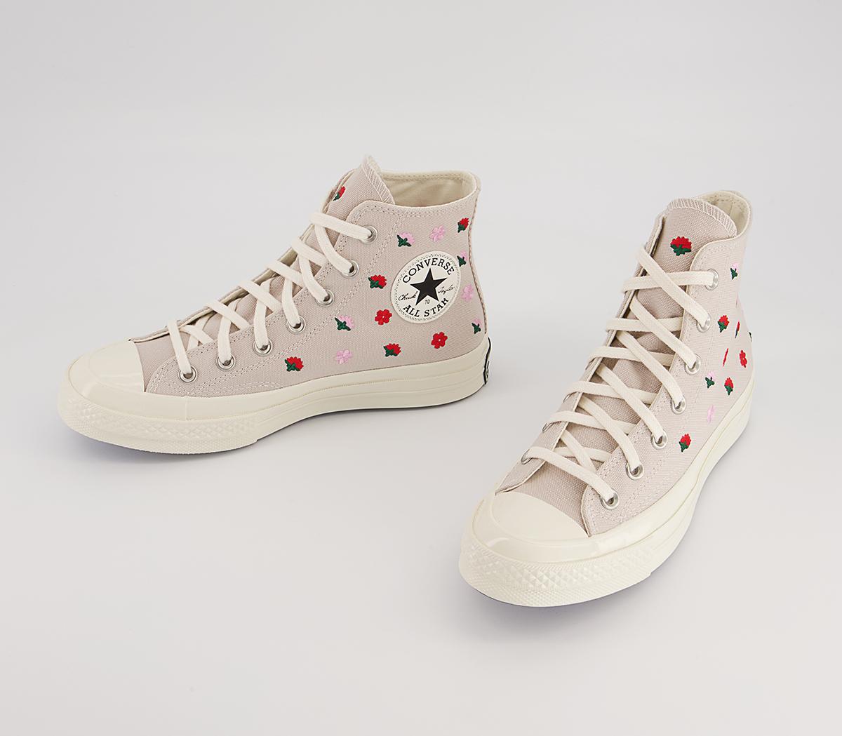 ConverseAll Star Hi 70s Trainers ConverseAll Star Hi 70s TrainersDesert Sand Egret University Red Floral