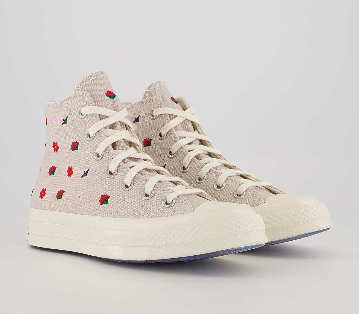 ConverseAll Star Hi 70s Trainers ConverseAll Star Hi 70s TrainersDesert Sand Egret University Red Floral