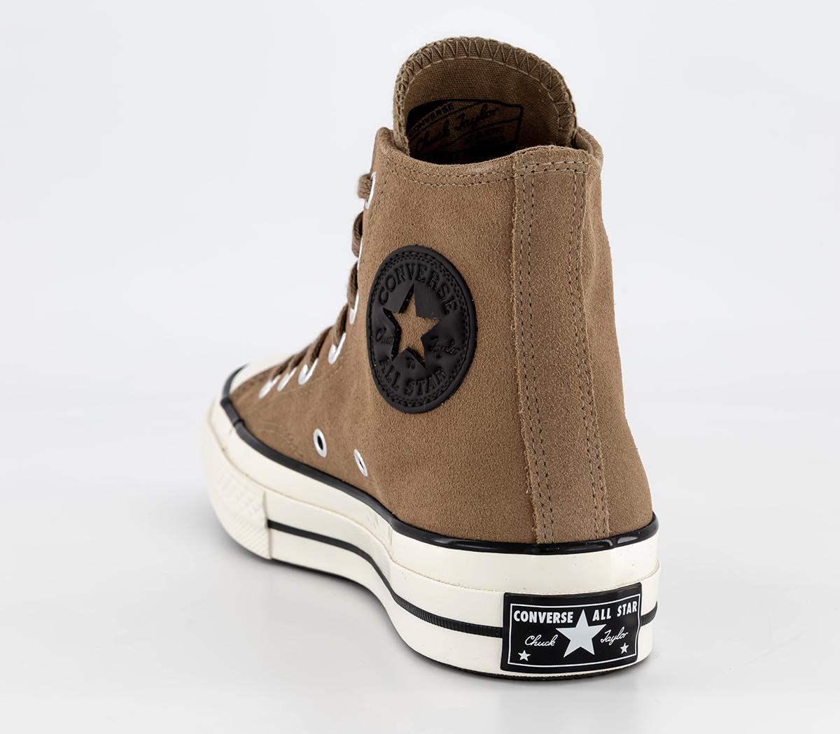 Converse All Star Chuck 70 Hi Trainers Converse All Star Chuck 70 Hi Trainers Sand Dune Egret Black