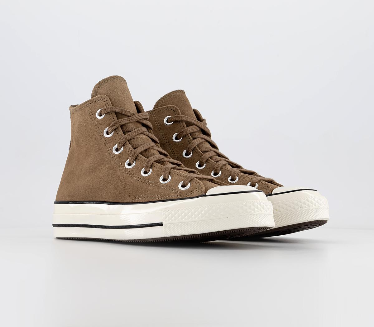 Converse All Star Chuck 70 Hi Trainers Sand Dune Egret Black - Unisex ...