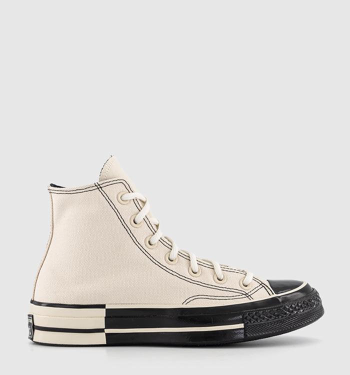 Converse All Star Hi 70 S Trainers Natural Ivory Black Shine