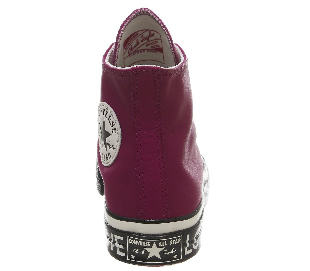 ConverseAll Star Hi 70's TrainersHeart Rhubarb Egret Black