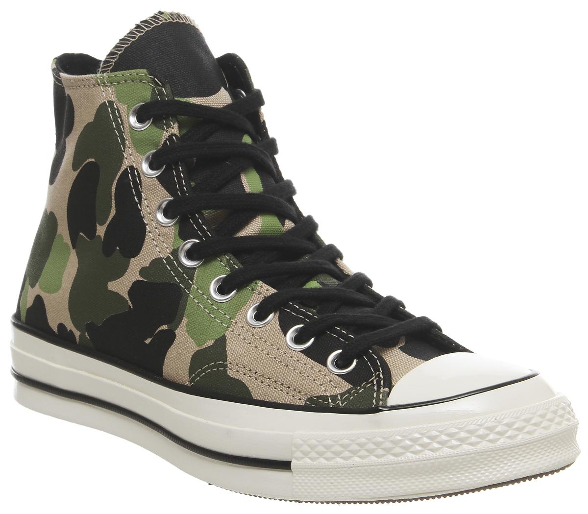 ConverseAll Star Hi 70's TrainersCamo Candied Ginger Piquant Green
