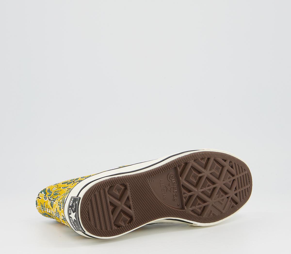 Converse All Star Hi 70s Trainers Converse All Star Hi 70s Trainers Gold Dart Egret Fir Print